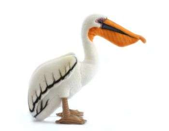 Life-size and realistic plush animals.  2944 - PELICAN 11"H