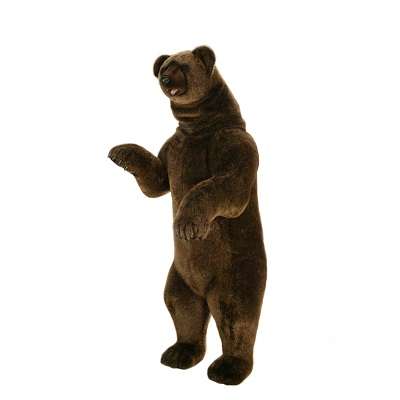Life-size and realistic plush animals.  4042 - GRIZZLY LIFE SZ 76''