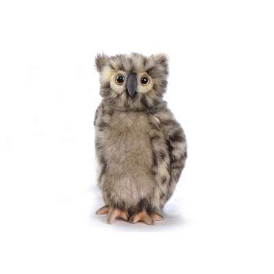 Life-size and realistic plush animals.  4136 - OWL SPOTED 10"H