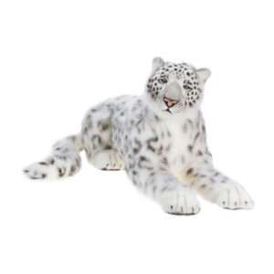 Life-size and realistic plush animals.  4283 - SNOW LEOPARD LIFSZ 49''L
