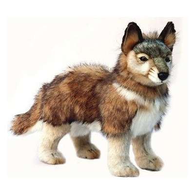Life-size and realistic plush animals.  4292 - WOLF CUB