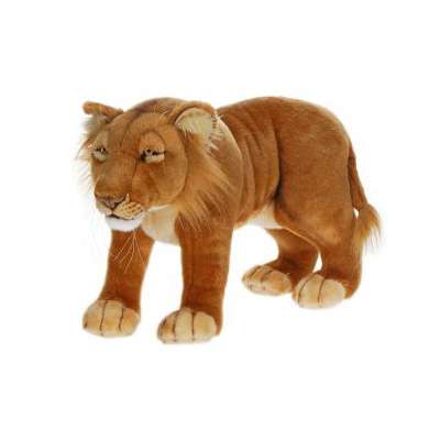 Life-size and realistic plush animals.  4310 - LION CUB STANDING 19''