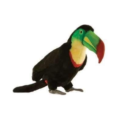 Life-size and realistic plush animals.  4343 - TOUCAN 13''