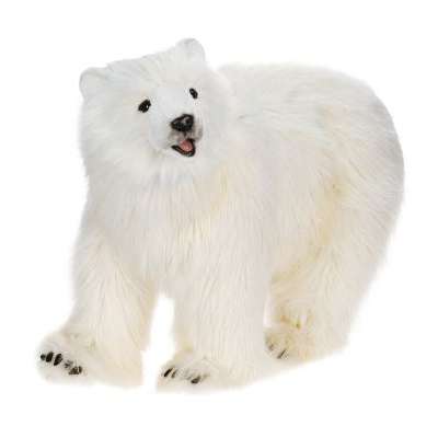 Life-size and realistic plush animals.  4446 - POLAR BEAR CUB on all 4'S 42''L