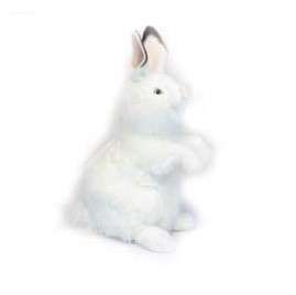 Life-size and realistic plush animals.  4538 - WHITE BUNNY 20"H