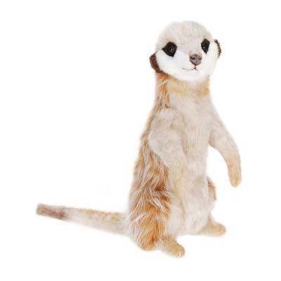 Life-size and realistic plush animals.  4576 - MEERKAT ADULT UP 13''