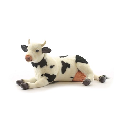 Life-size and realistic plush animals.  4781 - COW