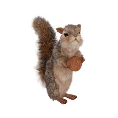 Life-size and realistic plush animals.  4841 - SQUIRREL W/ NUT