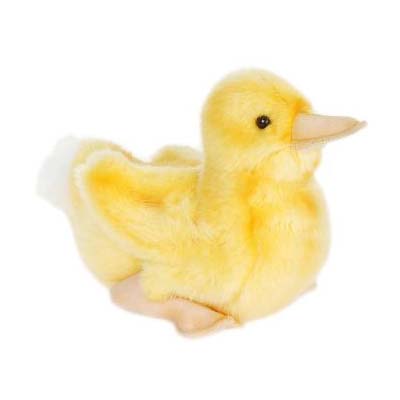 Life-size and realistic plush animals.  4857 - DUCK CHICK W/FEET 6''