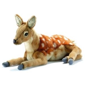 Life-size and realistic plush animals.  5016 - BAMBI LAYING DOWN 15"L