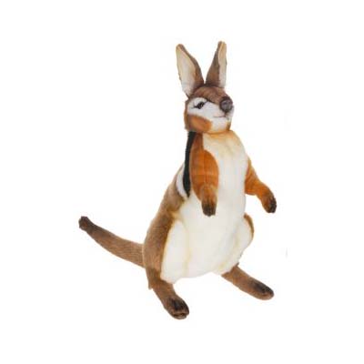 Life-size and realistic plush animals.  5172 - WALLABY 14''