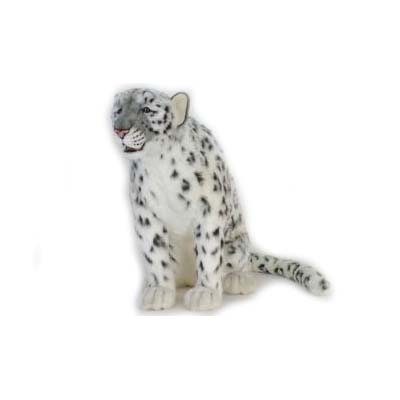 Life-size and realistic plush animals.  5319 - SNOW LEOPARD 38''