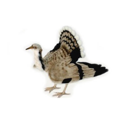 Life-size and realistic plush animals.  5419 - HOUBARA BUSTARD BIRD16.5''
