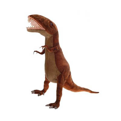 Life-size and realistic plush animals.  5525 - T-REX 42" UPRIGHT ON 2FEET