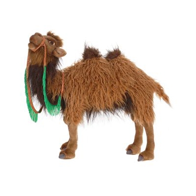 Life-size and realistic plush animals.  5585 - CAMEL BACTRIAN 2HUMP 19'' L