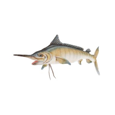 Life-size and realistic plush animals.  6051 - BLUE MARLIN 26''L