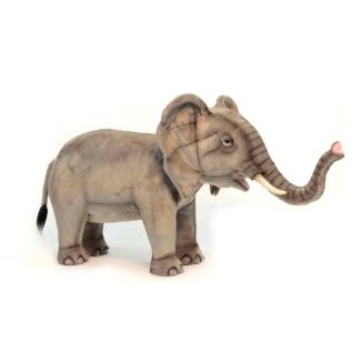 Life-size and realistic plush animals.  6081 - ELEPHANT SEAT  41"L x 24"H