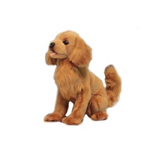 Life-size and realistic plush animals.  6184 - GOLDEN RETRIEVER PUP 11"H