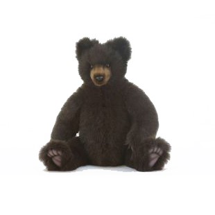 Life-size and realistic plush animals.  6357 - TEDDY BEAR 18'' SEATED