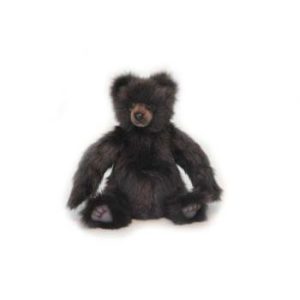 Life-size and realistic plush animals.  6369 - TEDDY MIKEY BROWN 12''H