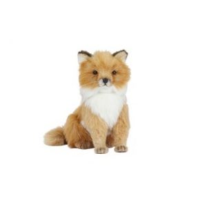 Life-size and realistic plush animals.  6996 - FOX SITTING 9.4"H
