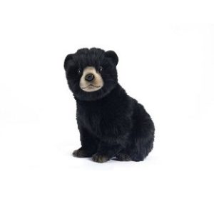 Life-size and realistic plush animals.  7040 - BEAR CUB BLACK 10''