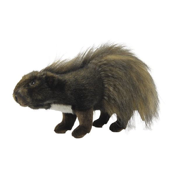 Life-size and realistic plush animals.  8046 - PORCUPINE 17.7"L
